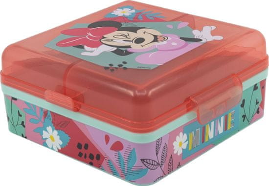 Stor Čtvercový Multi Box na svačinu Minnie Mouse