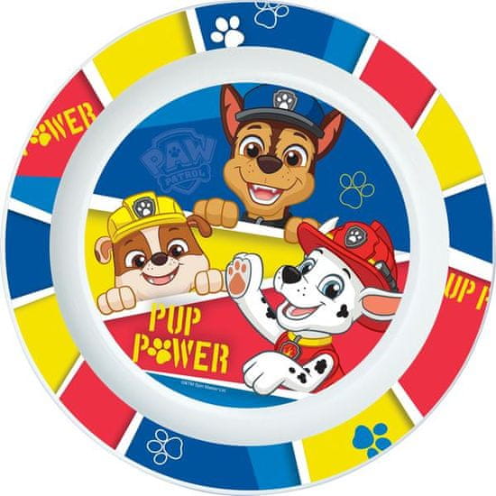 Stor TALÍŘ PLASTOVÝ PAW PATROL, PRŮMĚR 22 CM, MODRÁ