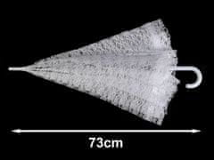 Kraftika 1ks ílá sněhová svatební krajkový vystřelovací deštník