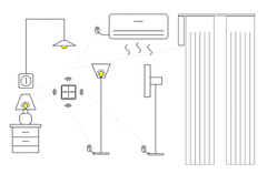 MXM ZigBee spínač na baterie - 1 tlačítko