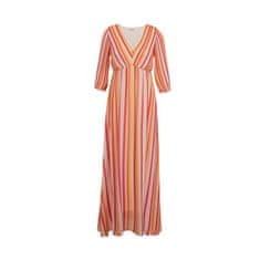 Orsay Růžovo-oranžové dámské pruhované maxi šaty ORSAY_462134242000 38