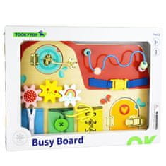 Tooky Toy Tooky Toy Dřevěná Tabule Montessori Manipulacyj