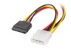 Lanberg Napájecí kabel SATA 15-pin - Molex 4-pin