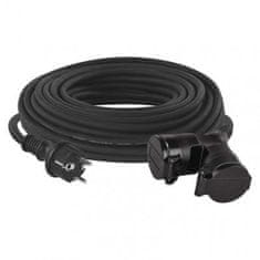 Emos Venkovní prodlužovací kabel 20 m P0603, 2 zásuvky, 230V, černý 1901022001