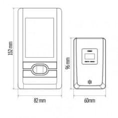 Emos Digitální bezdrátový teploměr E0107, stříbrný 2603115000