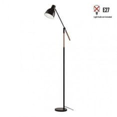 Emos Stojací lampa EDWARD na žárovku E27 Z7606, 150 cm, černá 1538163000