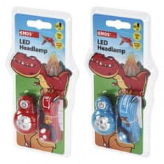 Emos Dětská LED čelovka Dino P3540, 2× CR2032, 8 ks 1441212901