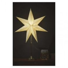 Emos DCAZ15 Vánoční hvězda papírová se zlatým stojánkem, 45 cm, vnitřní 1550005014