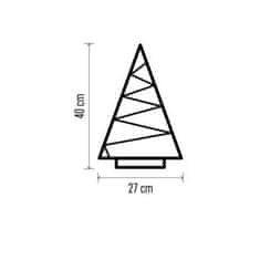 Emos DCWW27 LED dekorace – svítící stromeček s ozdobami, 40 cm, 2x AA, vnitřní, teplá bílá 1550000107