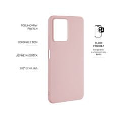 FIXED Zadní pogumovaný kryt FIXED Story pro Xiaomi Redmi Note 12, růžový