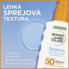 Garnier Ochranný sprej pro citlivou pokožku SPF 50+ Sensitive Advanced (Hypoallergenic Spray) 150 ml