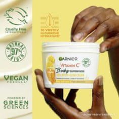 Garnier Rozjasňující tělový krém pro suchou pokožku Body Superfood Mango + Vitamin C (Glow Cream) 380 ml