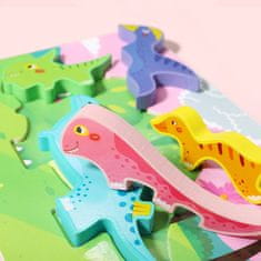 HABARRI Dřevěné puzzle Dinosaurus montessori 