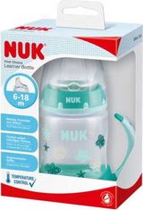 Nuk Kojenecká láhev na učení NUK s kontrolou teploty 150 ml bílá