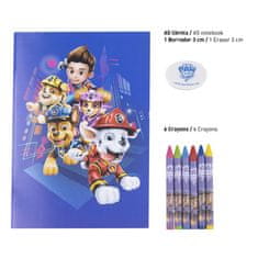 CurePink Set školních potřeb Paw Patrol|Packová patrola: The Movie 7 předmětů (22 x 35 cm)