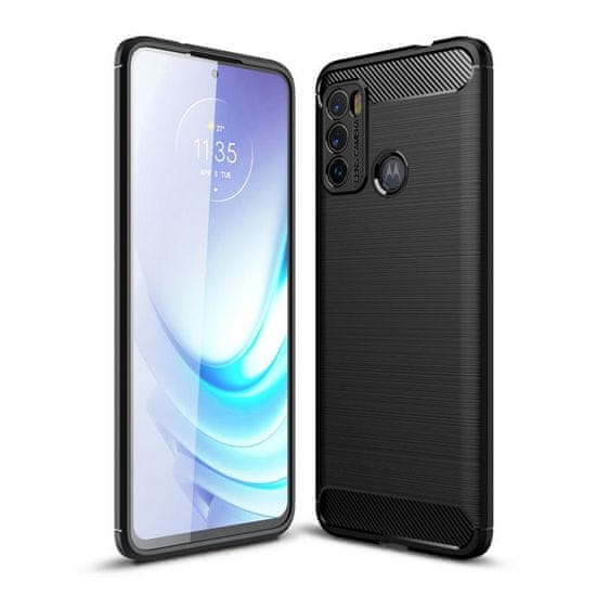 Tech-protect Carbon pouzdro pro Motorola Moto G60 - Černá KP26658