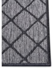 NORTHRUGS Kusový koberec Twin-Wendeteppiche 105456 Night Silver – na ven i na doma 160x230