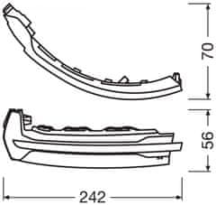 Osram OSRAM LEDRiving dynamický LED blinkr do zrcátka AUDI A3 8V - Black Edition LEDDMI 8V0 BK