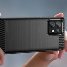 MG Carbon kryt na Motorola Moto X40 / X40 Pro, černý