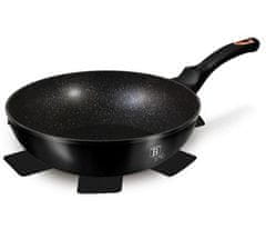 Berlingerhaus Pánev WOK s mramorovým povrchem 28 cm Black Rose Collection BH-1638