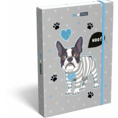 CBPAP Školní box A5 s gumou We Love Dogs Woof