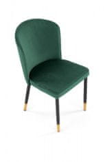 Halmar Designová židle Tiera tmavě zelená
