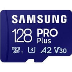 Samsung Samsung/micro SDXC/128GB/USB 3.0/USB-A/Class 10/+ Adaptér/Modrá