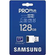 Samsung Samsung/micro SDXC/128GB/USB 3.0/USB-A/Class 10/+ Adaptér/Modrá