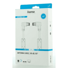 Hama anténní kabel 90 dB 3 m, kolmé konektory