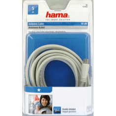 Hama anténní kabel vidlice-zásuvka, 90 dB, 1*, 5 m