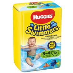 Huggies HUGGIES Little Swimmers Pleny do vody jednorázové 3-4 (7-15 kg) 12 ks