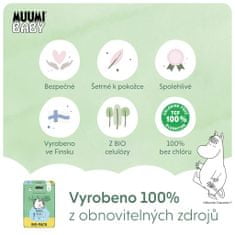 MUUMI BABY Pants 5 Maxi+ 10-15 kg (54 ks), kalhotkové eko pleny