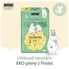 MUUMI BABY 2 Newborn 3-6 kg (174 ks), měsíční balení eko plen