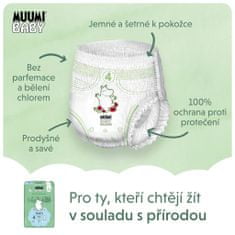 MUUMI BABY Pants 4 Maxi 7-11 kg (40 ks), kalhotkové eko pleny