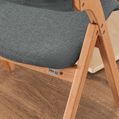SoBuy SoBuy FST92-SG Skládací židle Kuchyňská židle Tmavě šedá 47x77x60cm