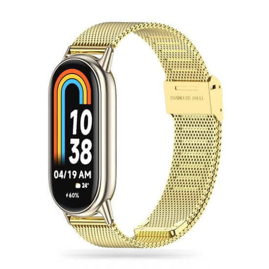 Tech-protect Milanese řemínek na Xiaomi Smart Band 8, gold