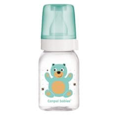 Canpol babies Lahev s potiskem CUTE ANIMALS 120ml - zelená