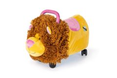 Teddies Odrážedlo Funny wheels Rider Ride-On lvíček plyšový růžový 12 m+