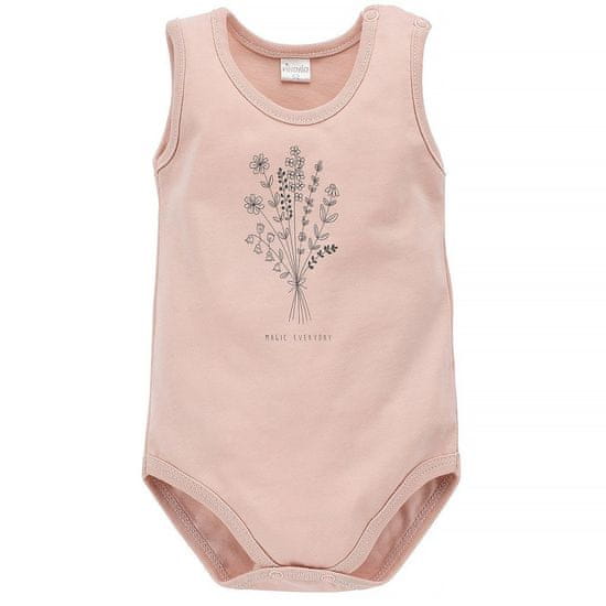 PINOKIO Body na ramínka Summer Mood pink vel. 74