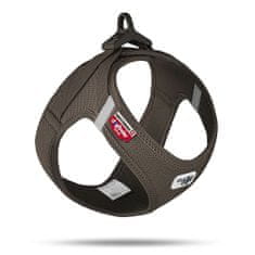 curli Postroj pro psy se sponou Air-Mesh Brown XS, 3-5 kg