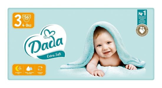 Dada Extra Soft Pleny jednorázové 3 Midi (4-9 kg) 56 ks