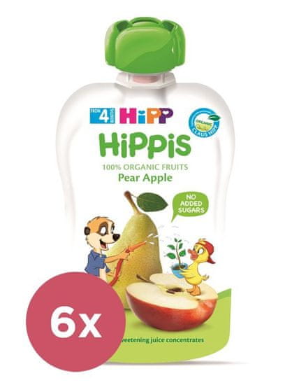 HiPP 6x BIO is Hruška-Jablko od uk. 4.-6. měsíce, 100 g