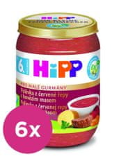 HiPP 6x BIO Polévka z červené řepy s hovězím masem od 6. měsíce, 190 g