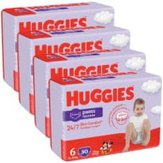 Huggies Pants Kalhotky plenkové jednorázové 6 (15-25 kg) 120 ks - MĚSÍČNÍ ZÁSOBA