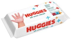 Huggies Single All Over Clean Ubrousky vlhčené 56 ks