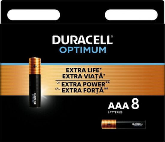 Duracell Duracell Optimum alkalická baterie 8 ks (AAA)