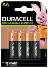 Duracell Duracell Rechargeable baterie nabíjecí 2500mAh 4 ks (AA)