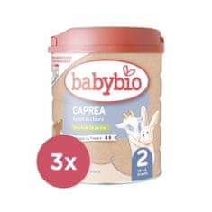 Babybio 3x CAPREA 2 plnotučné kozí kojenecké bio mléko 800 g