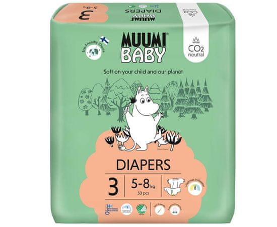 MUUMI BABY Midi 50 ks (5-8 kg) – jednorázové pleny