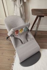 Babybjörn BABYBJÖRN Lehátko Bliss Light Grey 3D Jersey s hračkou Soft Friends